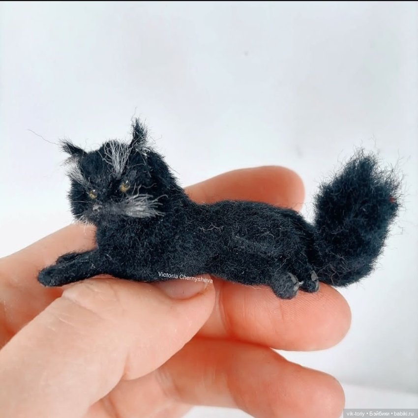 Миниатюрные котики 🐱 — Кукольная миниатюра своими руками: еда