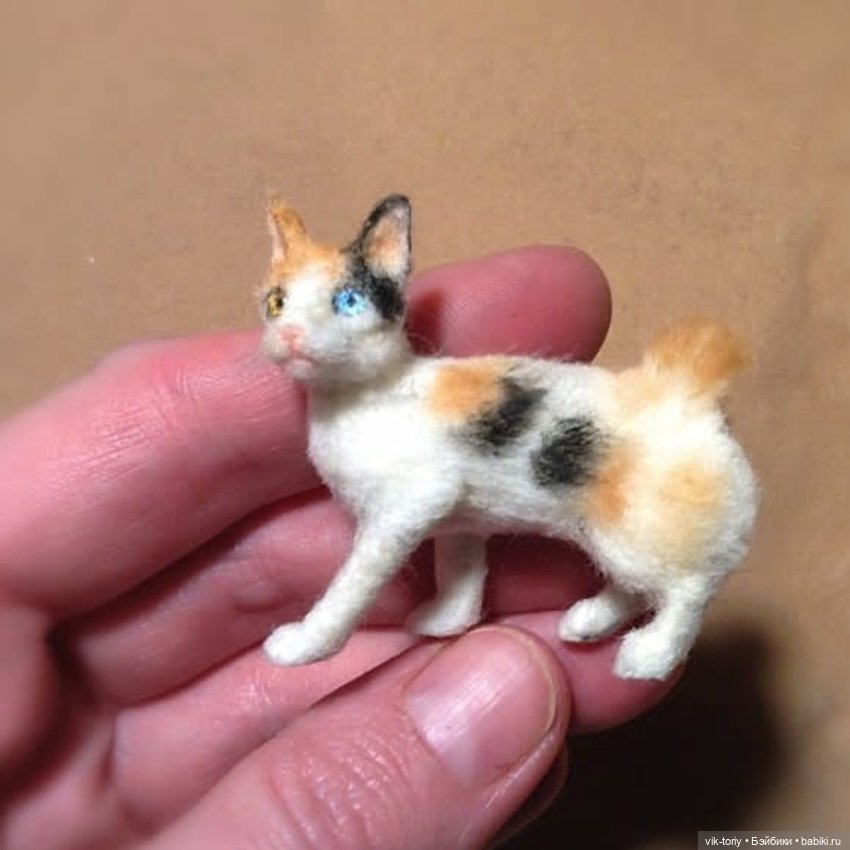 Миниатюрные котики 🐱 — Кукольная миниатюра своими руками: еда (фото 9)