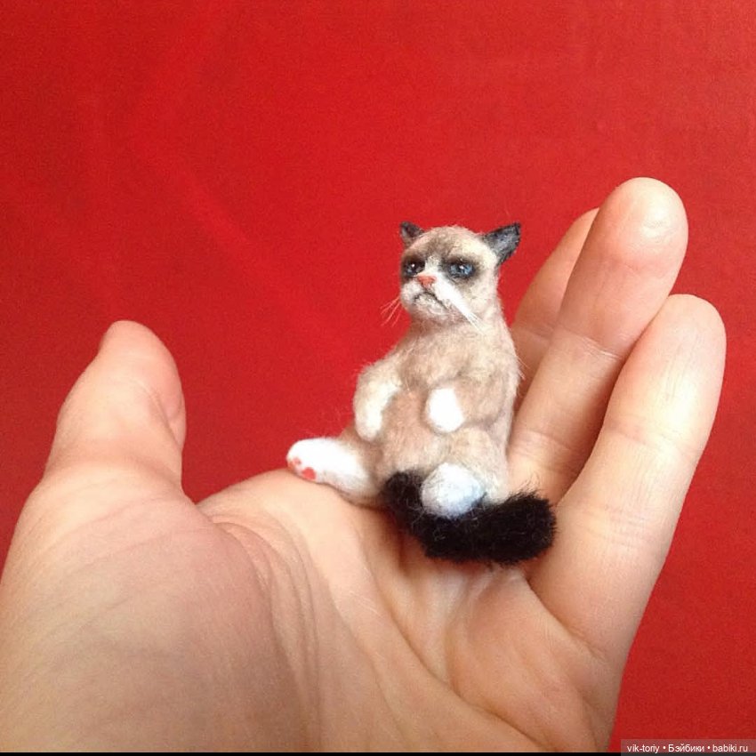 Миниатюрные котики 🐱 — Кукольная миниатюра своими руками: еда