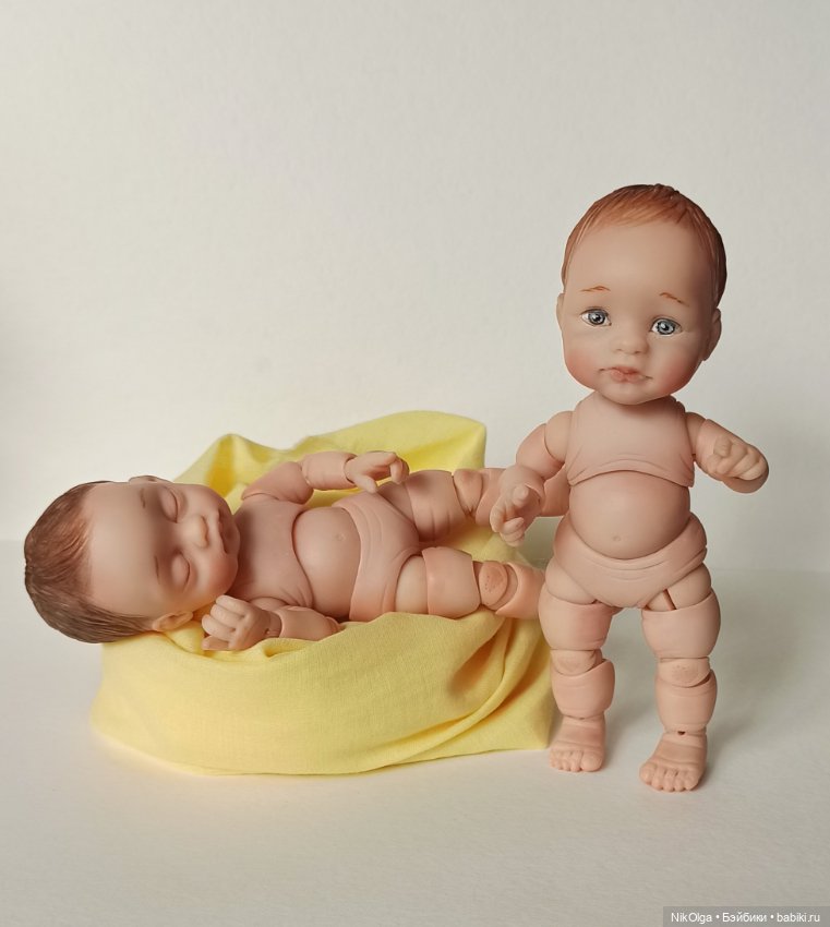 Малыши, рост 11,5 см — Авторские шарнирные куклы своими руками: лепка (фото 8)