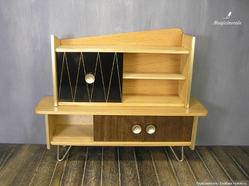 Реставрация кукольной мебели ГДР 1968 год (фото 6)