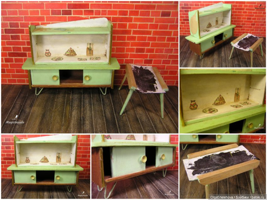 Реставрация кукольной мебели ГДР 1968 год