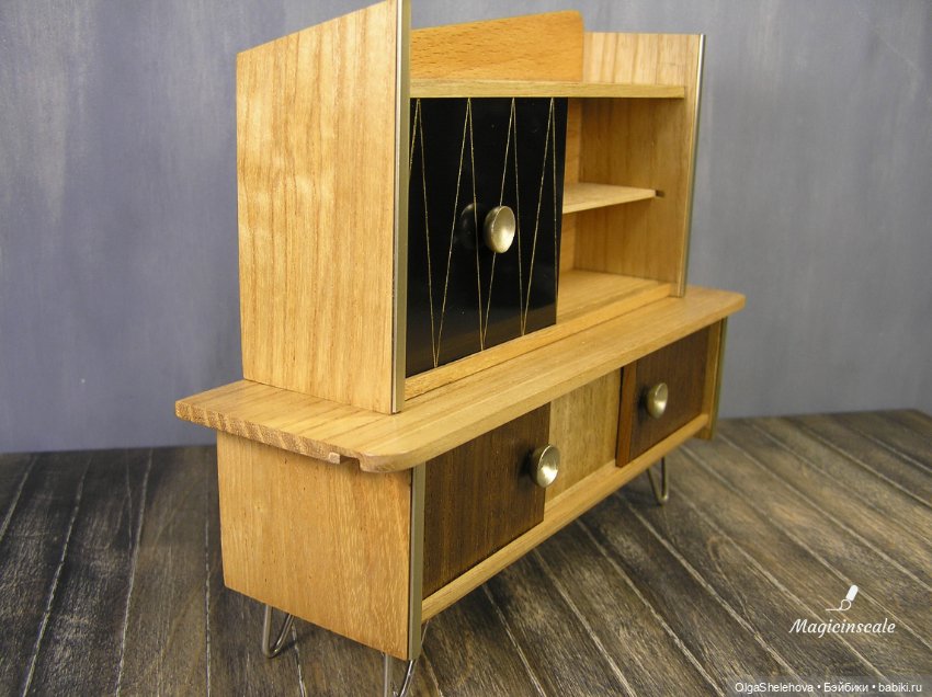 Реставрация кукольной мебели ГДР 1968 год (фото 8)