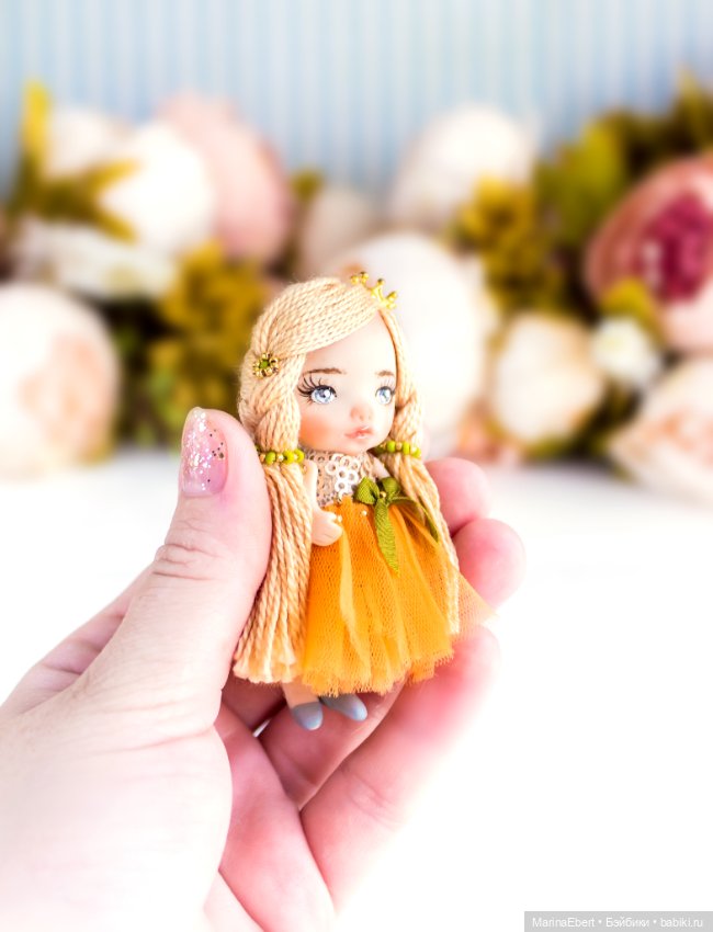 Маленькая куколка Сони — Авторские миниатюрные куклы: лепка (фото 8)