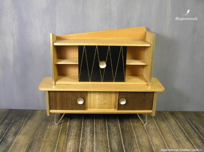 Реставрация кукольной мебели ГДР 1968 год (фото 2)