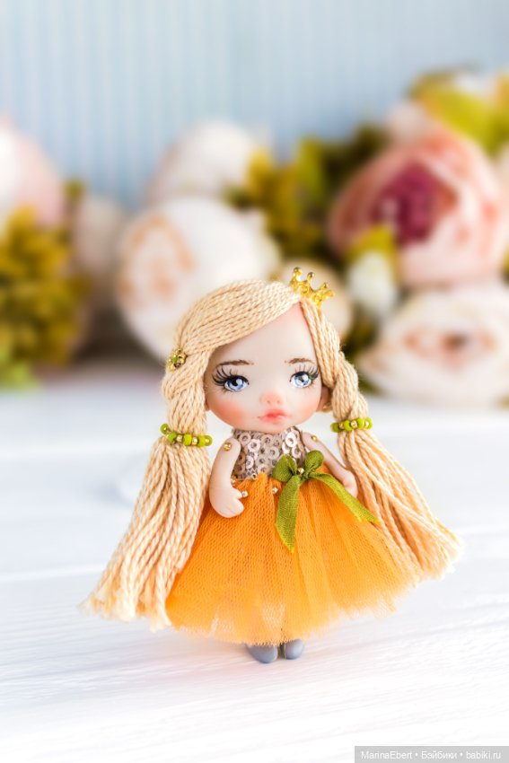 Маленькая куколка Сони — Авторские миниатюрные куклы: лепка (фото 2)