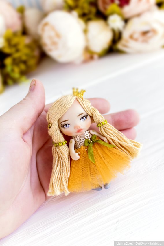Маленькая куколка Сони — Авторские миниатюрные куклы: лепка (фото 5)