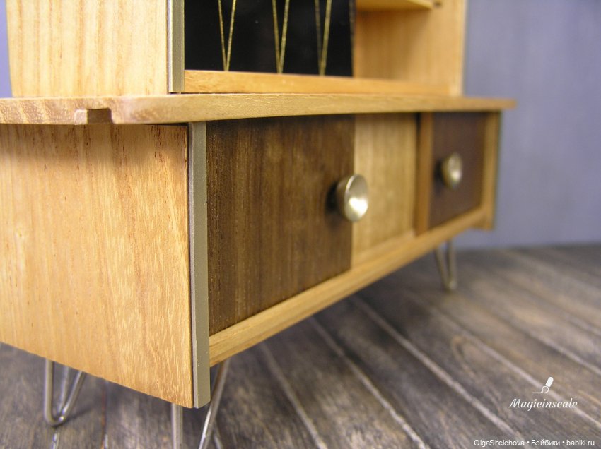 Реставрация кукольной мебели ГДР 1968 год (фото 7)