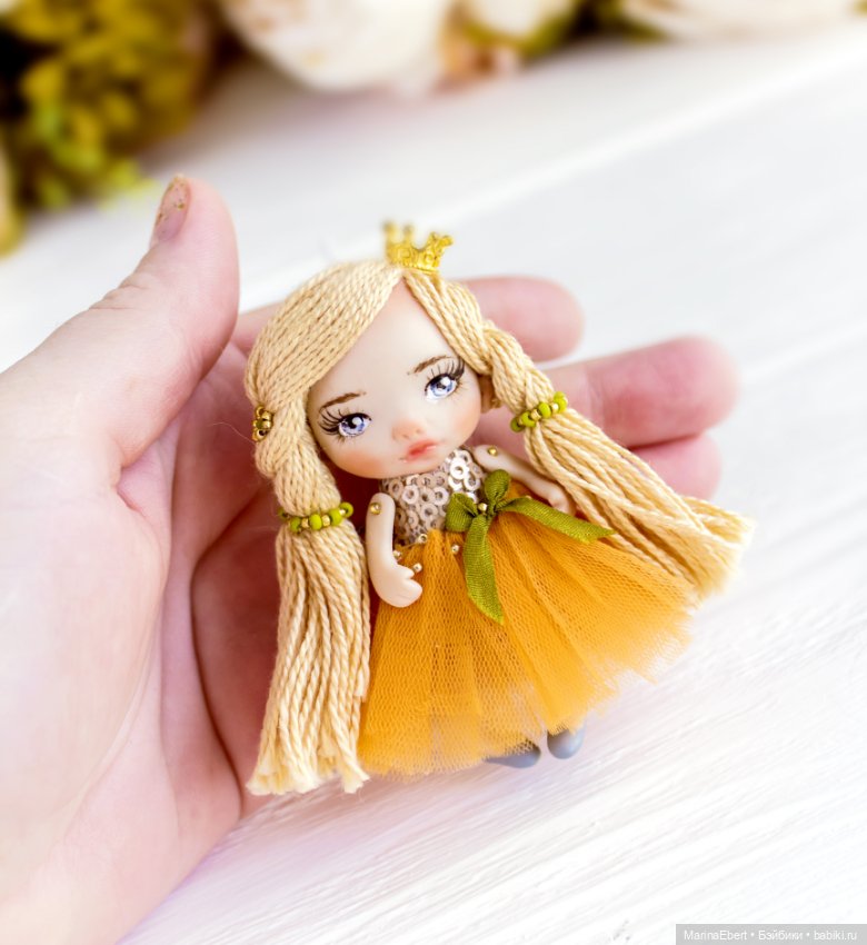 Маленькая куколка Сони — Авторские миниатюрные куклы: лепка (фото 9)