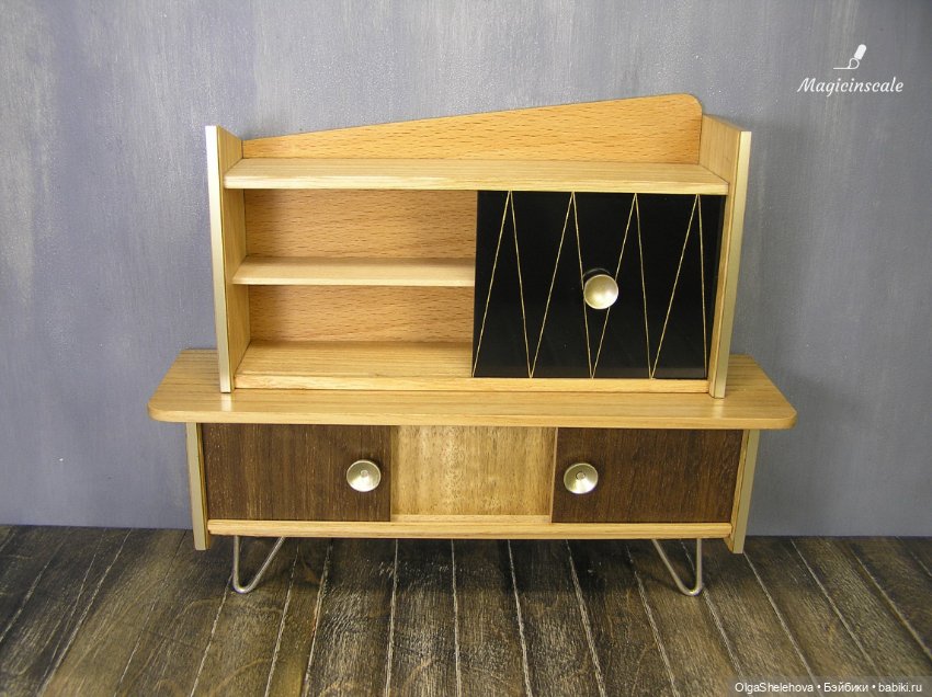 Реставрация кукольной мебели ГДР 1968 год (фото 3)