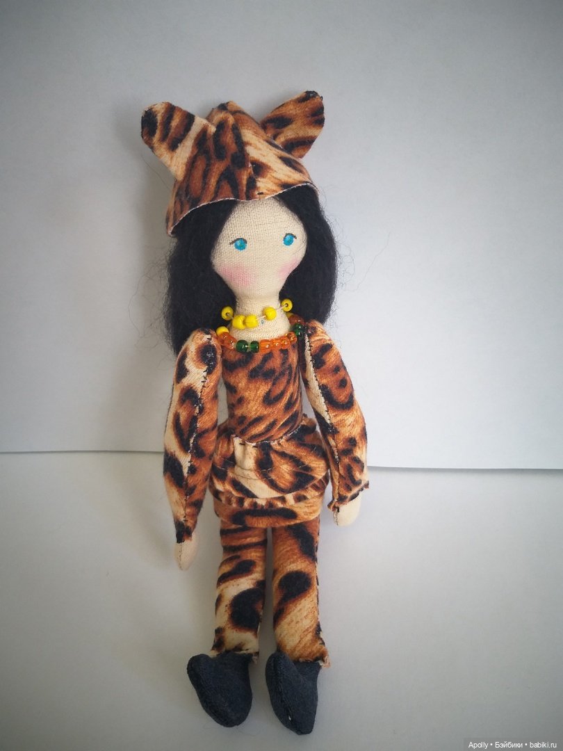 Девочка-леопард — Авторские текстильные куклы: Вальдорфские (фото 6)