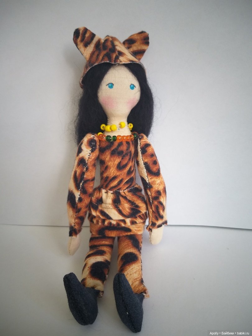 Девочка-леопард — Авторские текстильные куклы: Вальдорфские (фото 4)