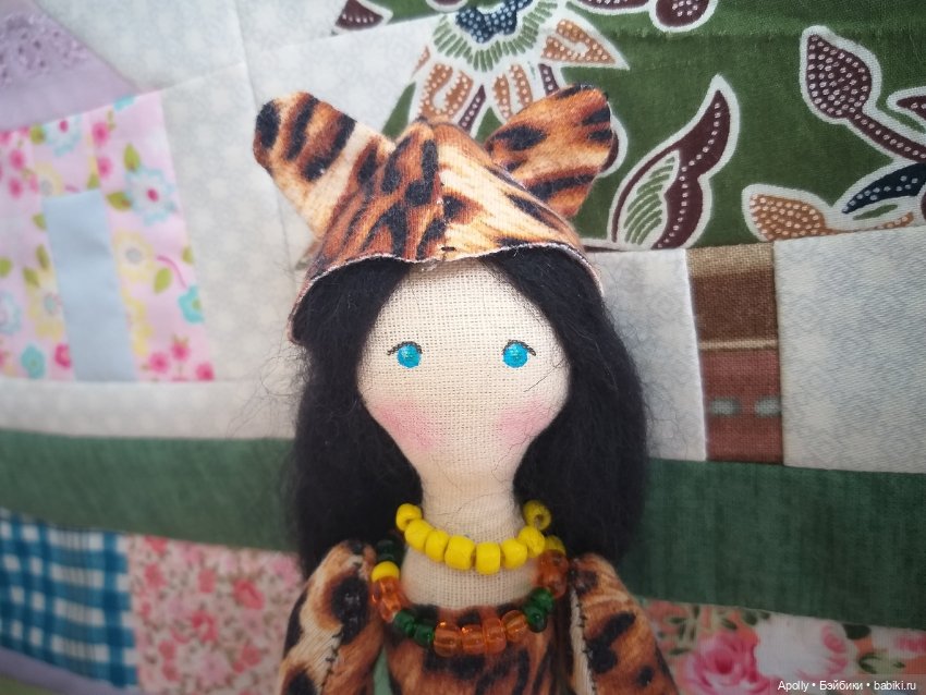 Девочка-леопард — Авторские текстильные куклы: Вальдорфские (фото 9)