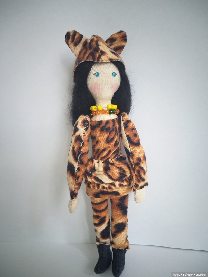 Девочка-леопард — Авторские текстильные куклы: Вальдорфские