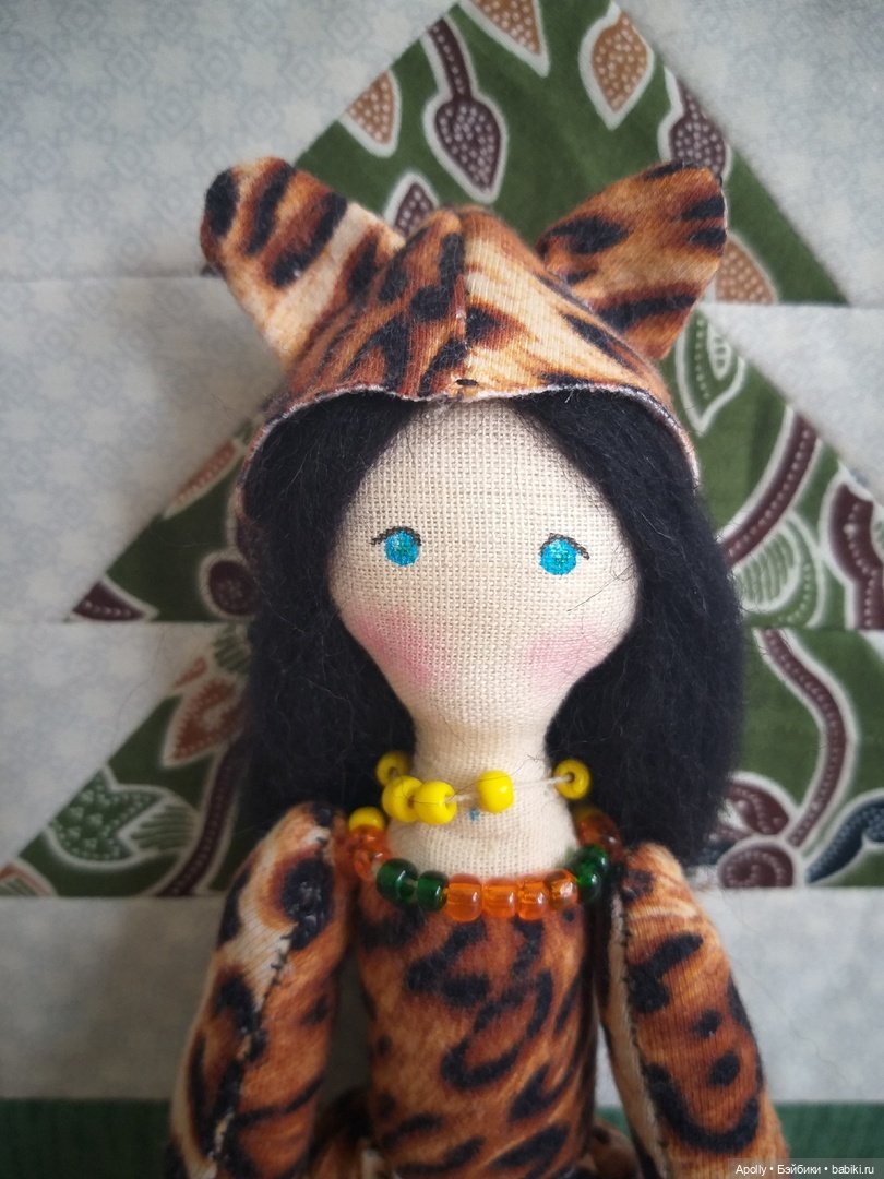 Девочка-леопард — Авторские текстильные куклы: Вальдорфские (фото 7)