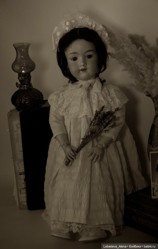 Фотосессия для Марсельки — Антикварные куклы Armand Marseille (AM): молд 390 (фото 6)
