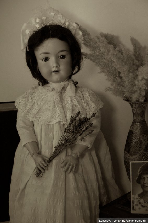 Фотосессия для Марсельки — Антикварные куклы Armand Marseille (AM): молд 390 (фото 5)