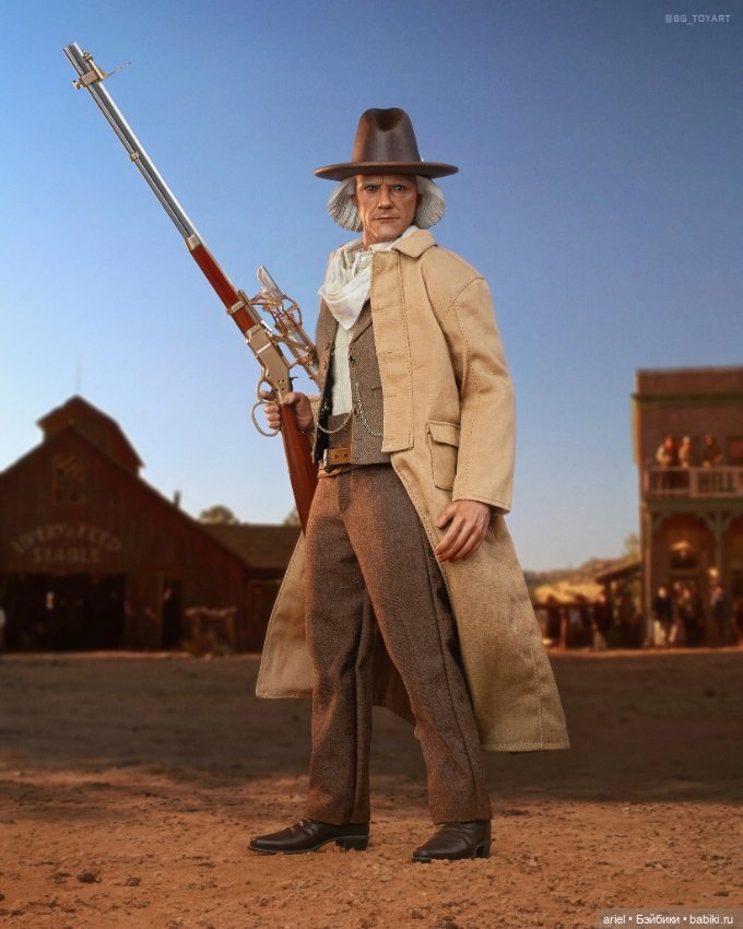 В Гонконге состоялся релиз фигурки Эмметта Брауна от Hot Toys по мотивам фильма «Назад в будущее 3» (фото 3)