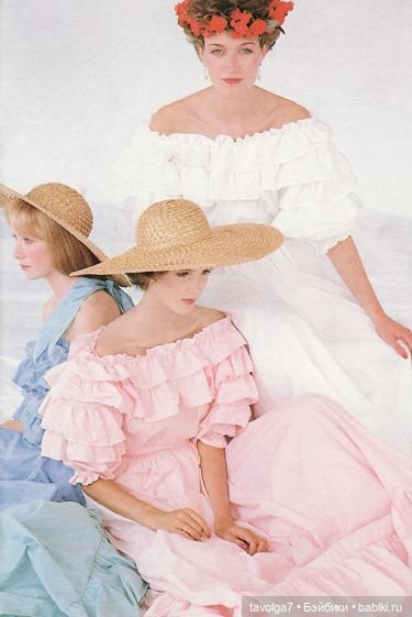 Летняя мода 1980х от бренда Laura Ashley (фото 6)