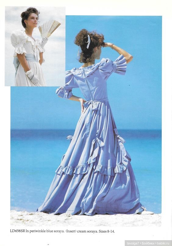 Летняя мода 1980х от бренда Laura Ashley (фото 7)