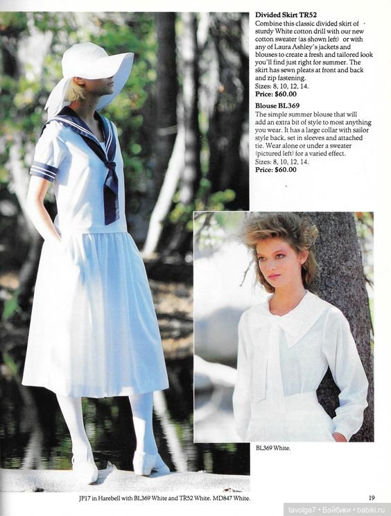 Летняя мода 1980х от бренда Laura Ashley (фото 8)