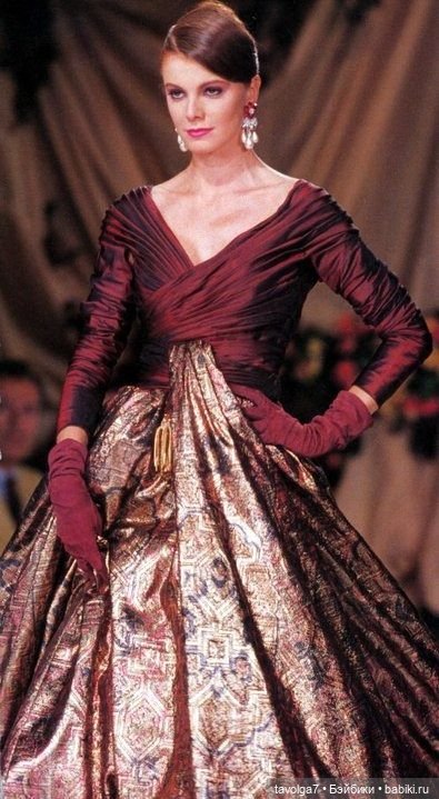 Роскошные осенние цвета в Высокой Моде конца 1980х-начале 1990х годов (фото 4)