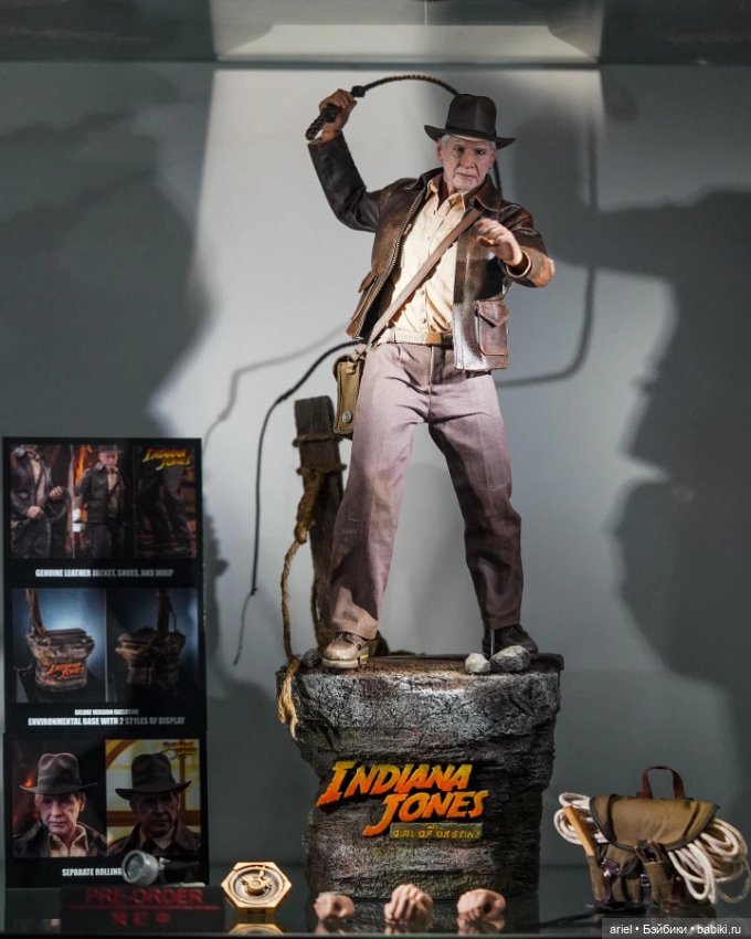 Прототип фигурки Индианы Джонса от Hot Toys по мотивам фильма «Индиана Джонс и Колесо судьбы» в магазине Secret Base