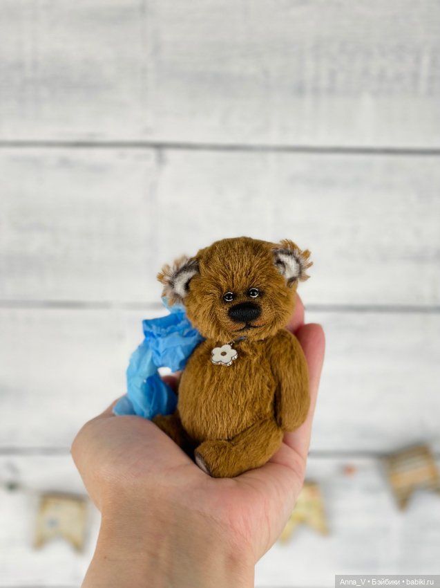 Тедди мишка Боня — Авторские мишки Тедди и друзья: фото (фото 3)