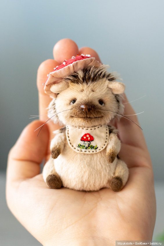 Грибные ёжики — Авторские мишки Тедди и друзья: фото