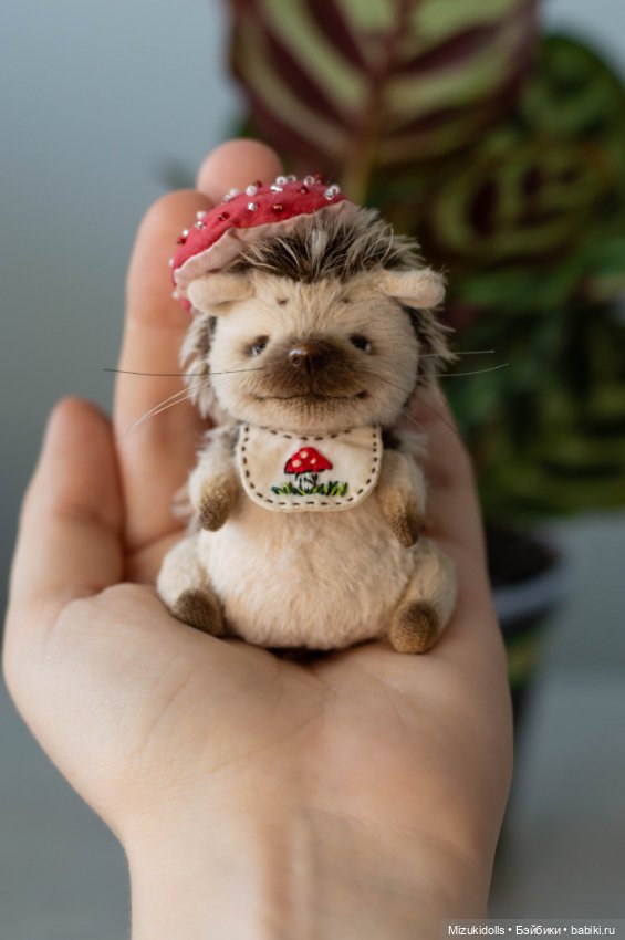 Грибные ёжики — Авторские мишки Тедди и друзья: фото