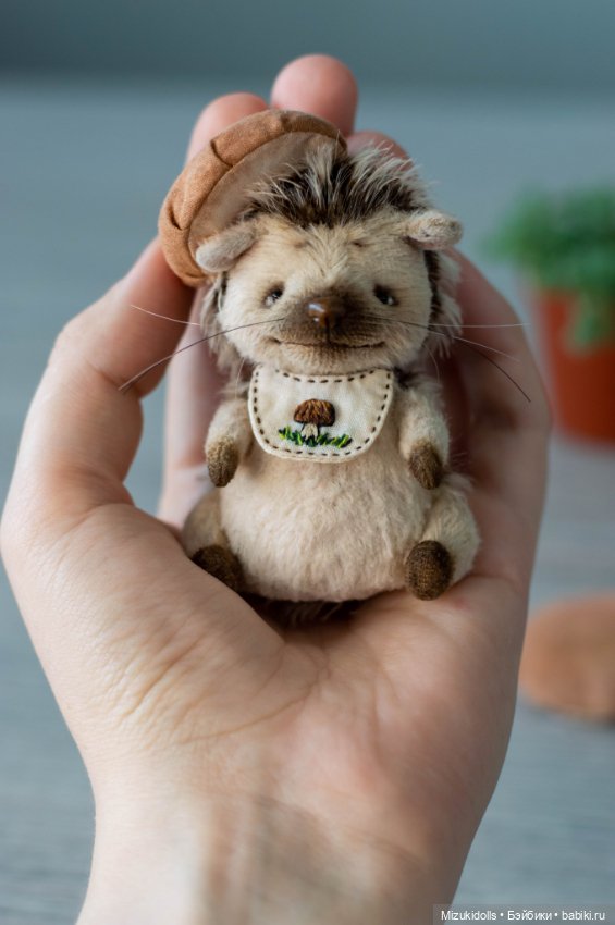 Грибные ёжики — Авторские мишки Тедди и друзья: фото (фото 7)