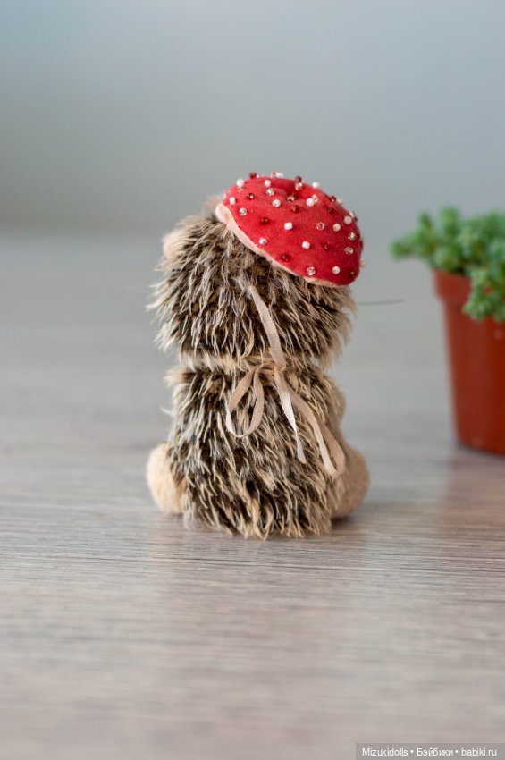 Грибные ёжики — Авторские мишки Тедди и друзья: фото