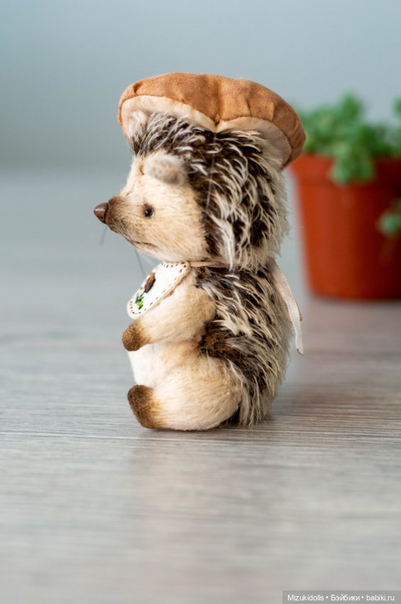 Грибные ёжики — Авторские мишки Тедди и друзья: фото (фото 2)