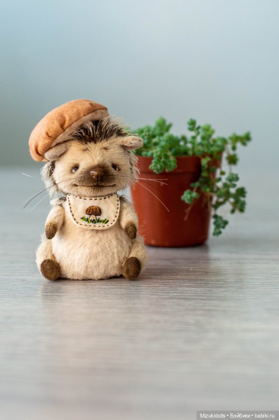 Грибные ёжики — Авторские мишки Тедди и друзья: фото