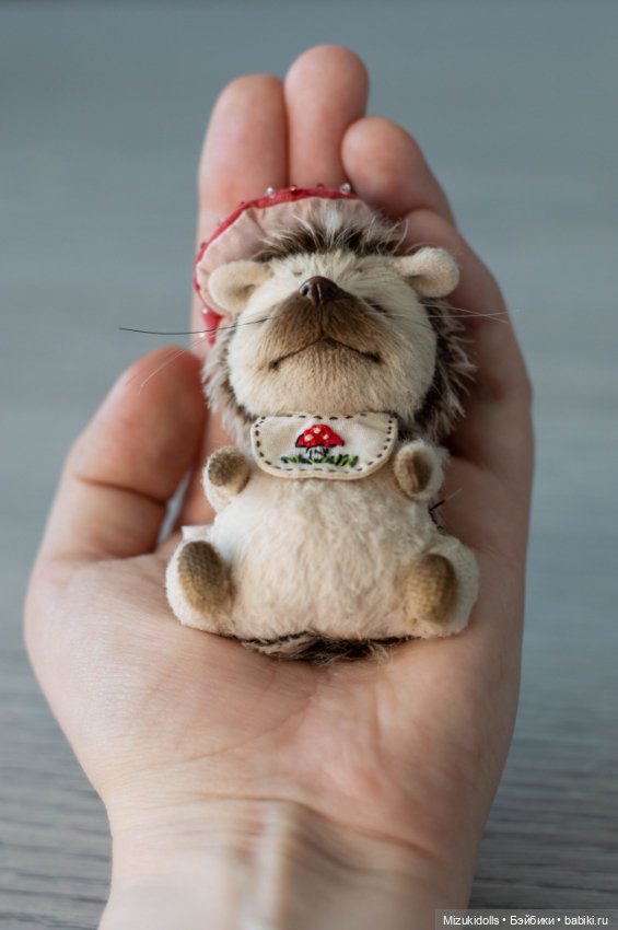 Грибные ёжики — Авторские мишки Тедди и друзья: фото