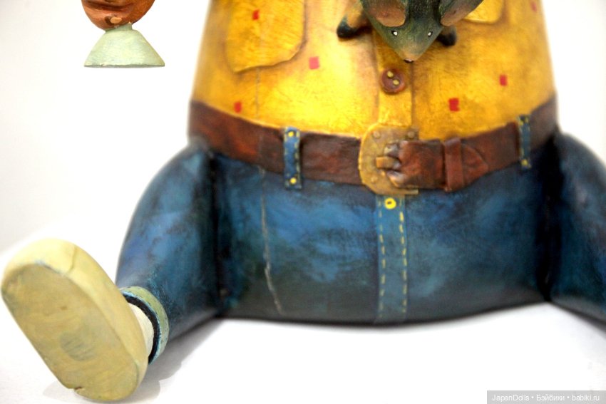 "Кот с мышкой" на выставке "Куклы с характером. Четвертая высота" (фото 5)