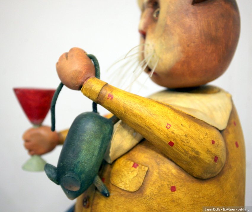 "Кот с мышкой" на выставке "Куклы с характером. Четвертая высота" (фото 7)