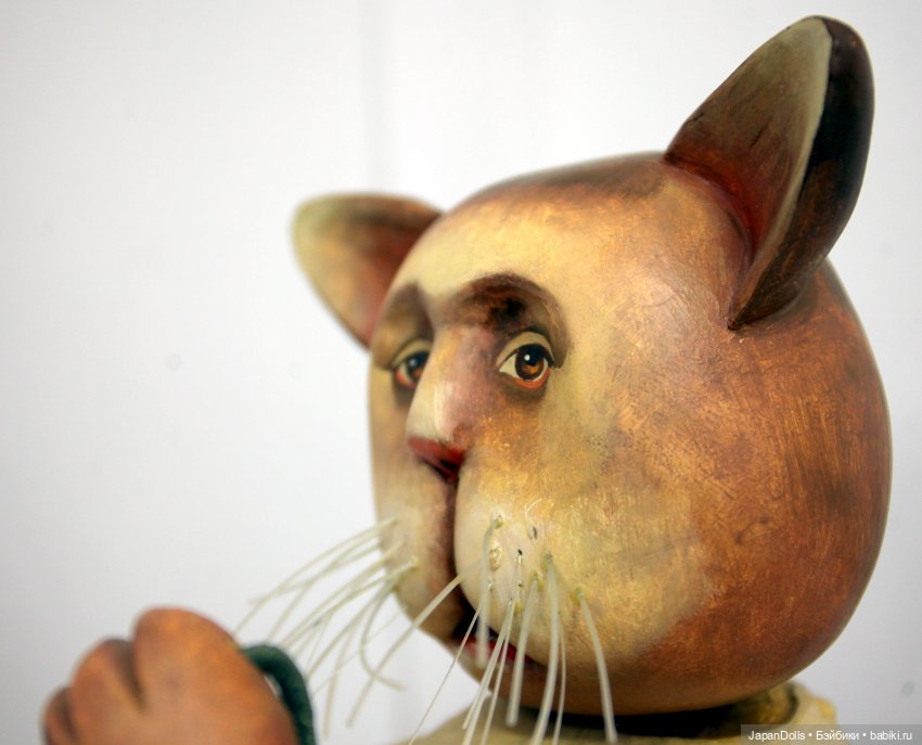 "Кот с мышкой" на выставке "Куклы с характером. Четвертая высота" (фото 8)