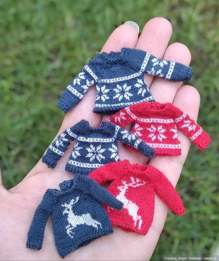 Микро жаккарды — Одежда и обувь для кукол своими руками: фото