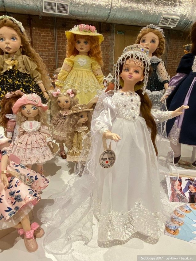 Кукольная мастерская Алевтины Вашуриной и ее прекрасные куклы на выставке "Бал Кукол" в СПб (фото 3)
