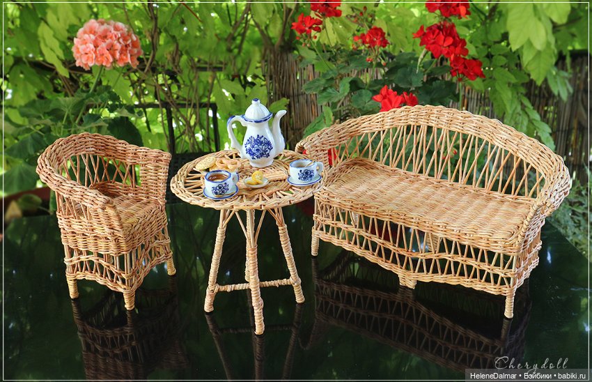 Коляска для кукол и мишек