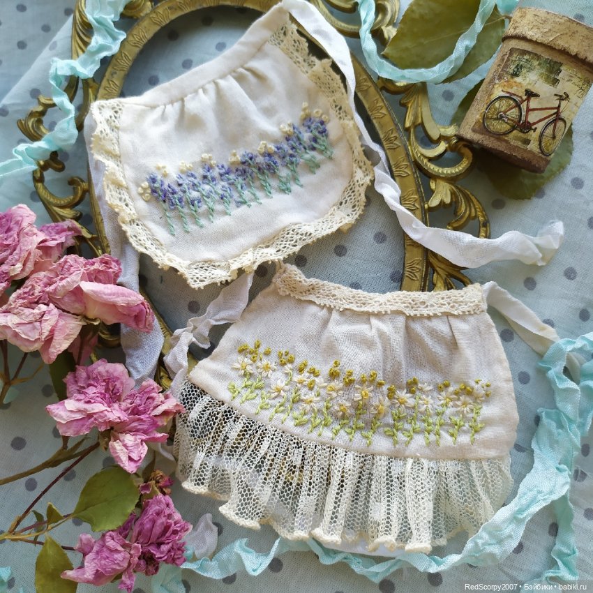 Миниатюра и кукольная одежда с вышивкой от Алёны Корчагиной Ретро и Современность