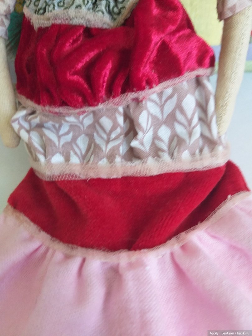 Девочка-пирожное — Авторские текстильные куклы: Вальдорфские (фото 6)