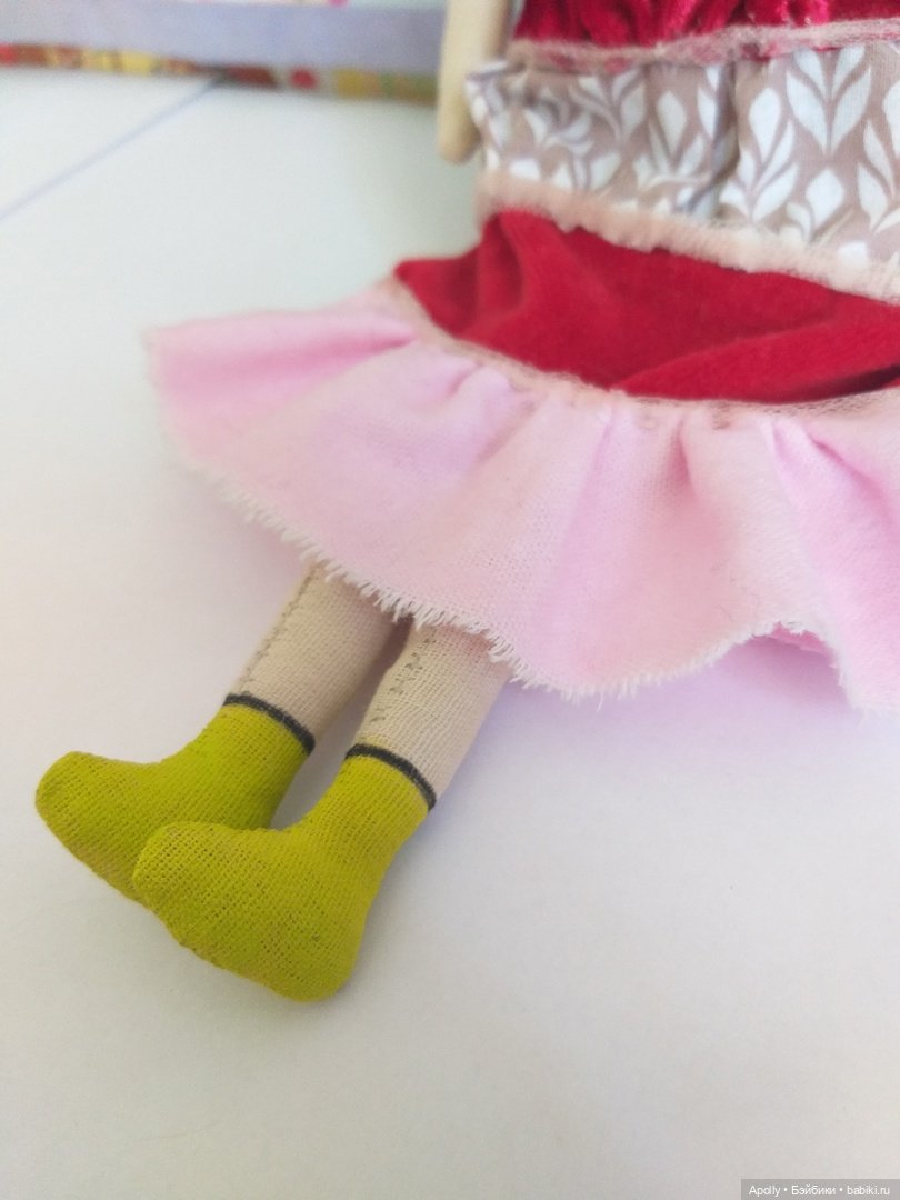 Девочка-пирожное — Авторские текстильные куклы: Вальдорфские (фото 5)