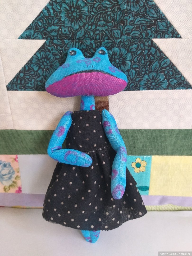 Лягушонок Алисия — Авторские текстильные куклы: Вальдорфские (фото 9)