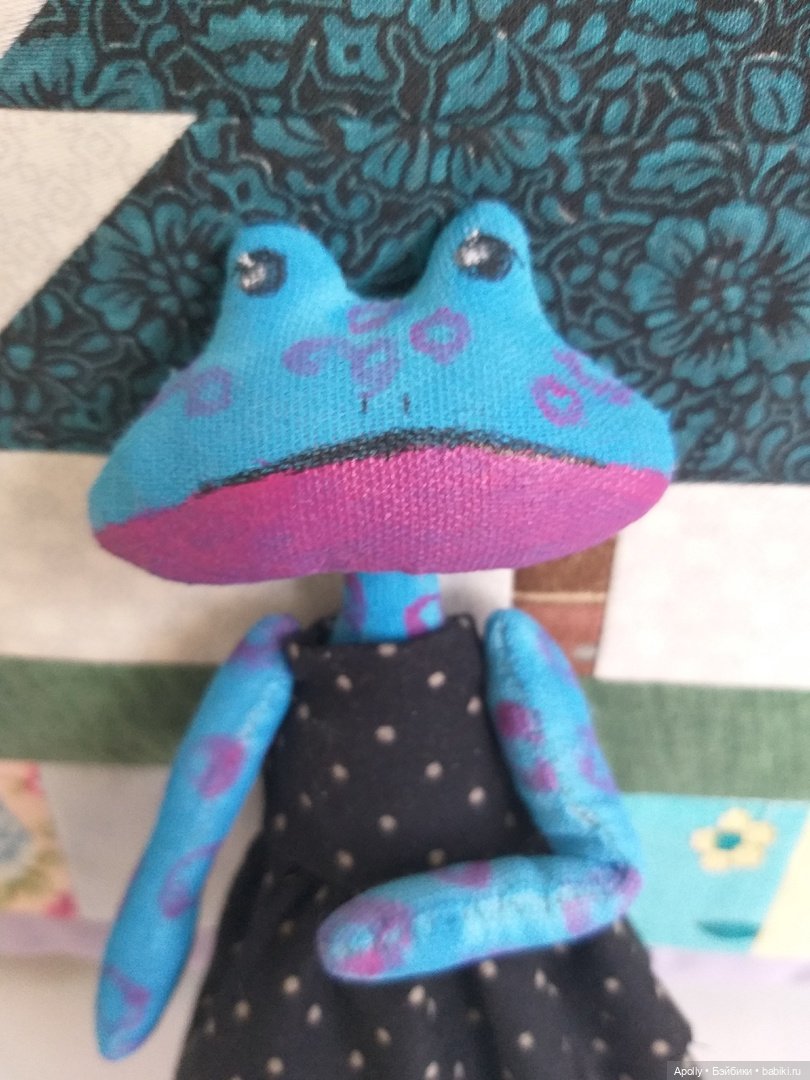 Лягушонок Алисия — Авторские текстильные куклы: Вальдорфские (фото 5)