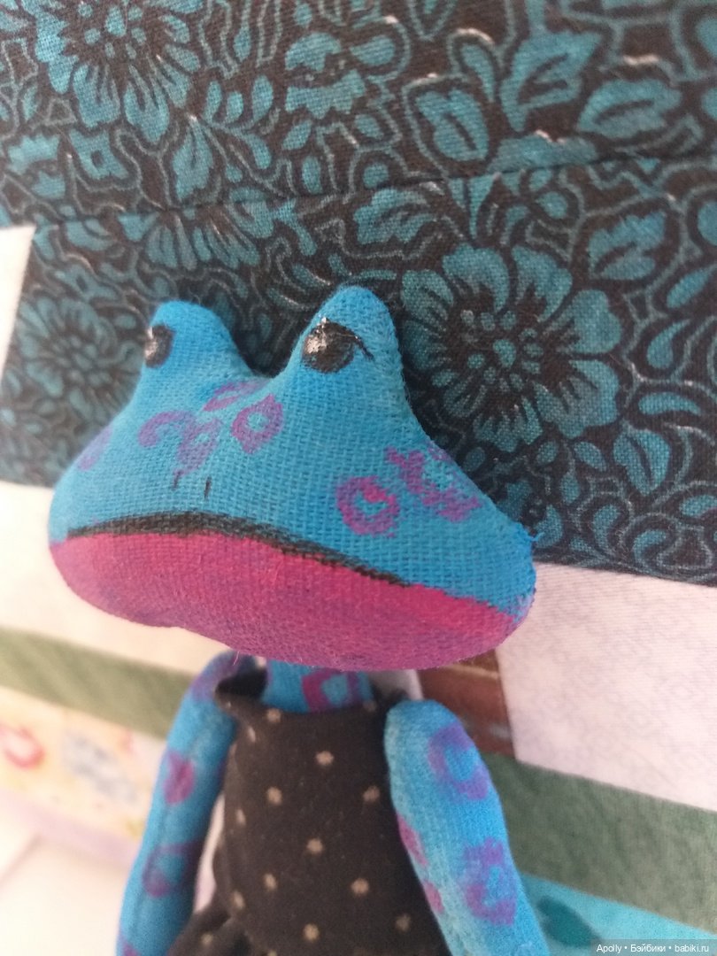Лягушонок Алисия — Авторские текстильные куклы: Вальдорфские