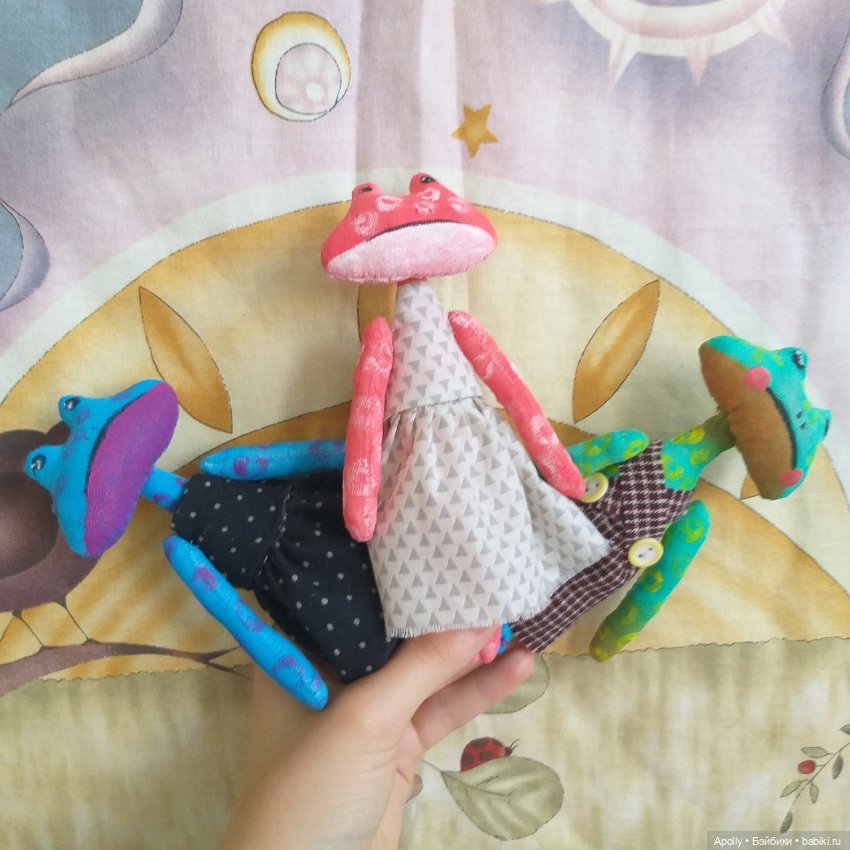 Лягушонок Катерина — Авторские текстильные куклы: Вальдорфские (фото 8)