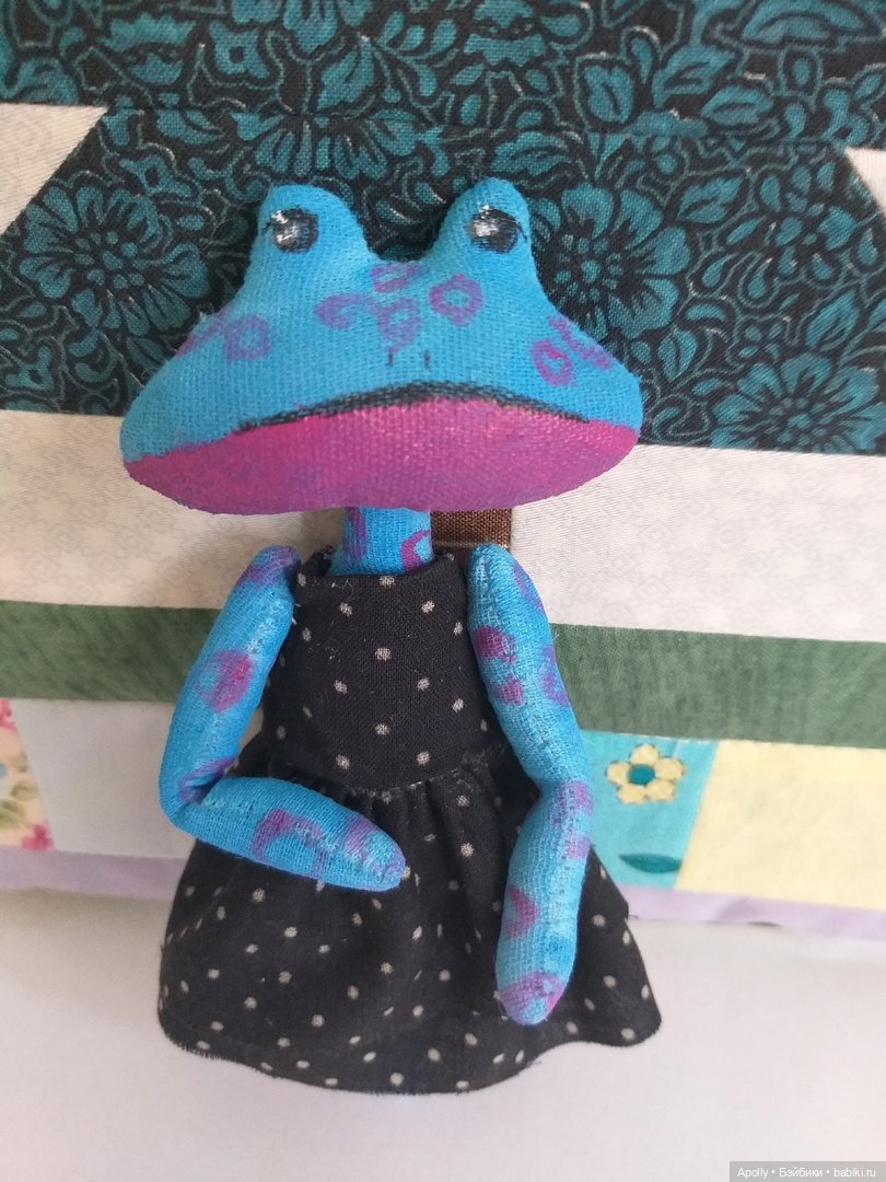 Лягушонок Алисия — Авторские текстильные куклы: Вальдорфские (фото 6)