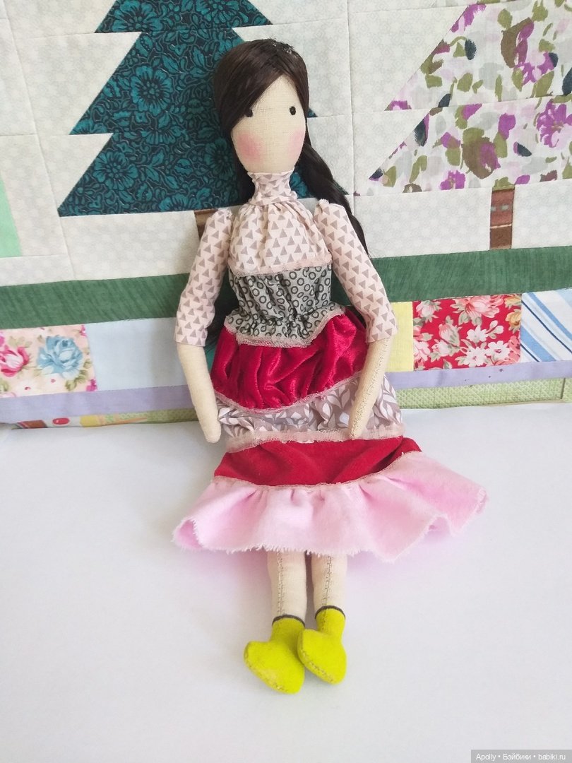 Девочка-пирожное — Авторские текстильные куклы: Вальдорфские (фото 4)